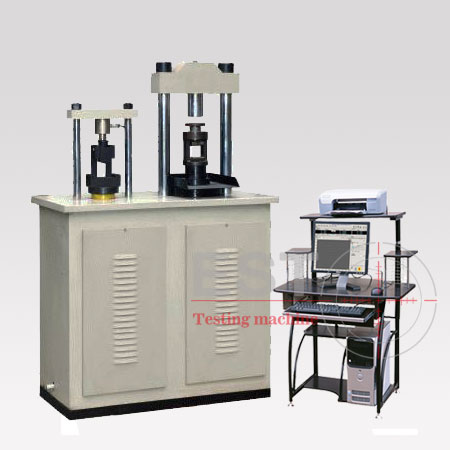 Electrohydraulic type compression and folding test machine