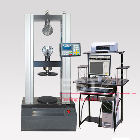 Microcomputer controlled door type spring tension and pressure testing machine